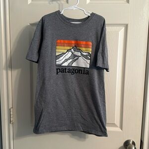 Kids Paragonia Size XL(14) Gray with front imprint